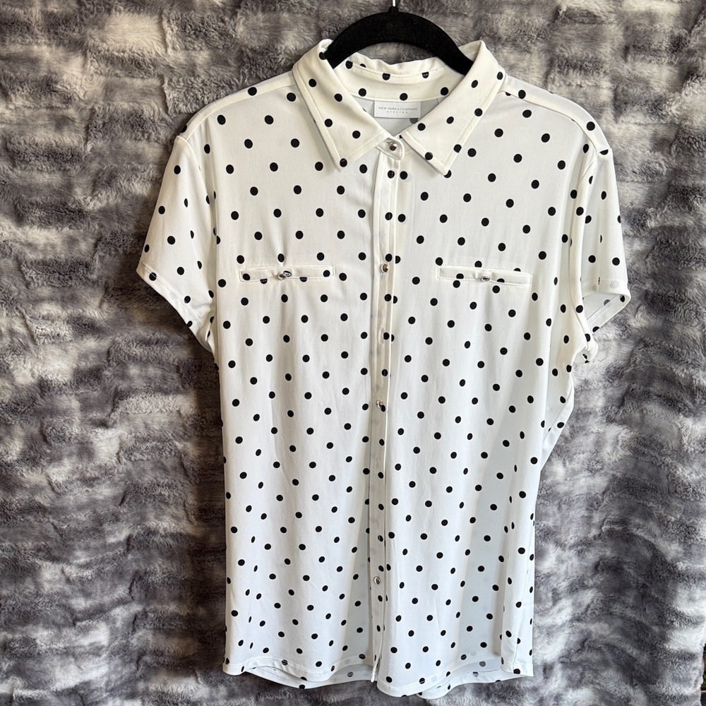 Polka Dot Short Sleeve blouse